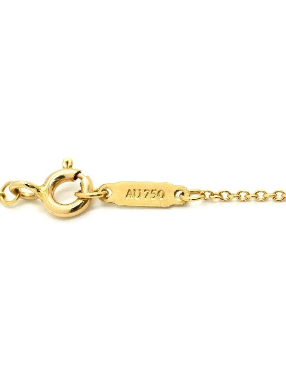 Tiffany & Co Necklace Daisy Key Pendant Yellow Gold YG Diamond